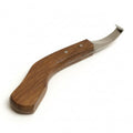 Farrier Tool - Japanese Stainless steel Double Edge Sharp Hoof Knife - Smooth Wooden Handle made of Premium Materials for Right Hand