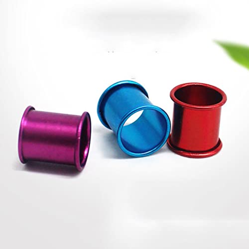 Teensery 50 Pcs Multi-Colored Aluminum Ring 8mm Bird Leg Bands for Pigeon Parrot Chicks Lovebirds Small Poultry