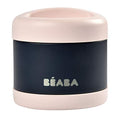 Beaba Stainless Steel Insulated Food Jar 10 oz, Kids insulated, Lunch Containers, Leakproof, Wide Opening, Suitable for Hot and Cold Foods (Midnight) - color: Midnight