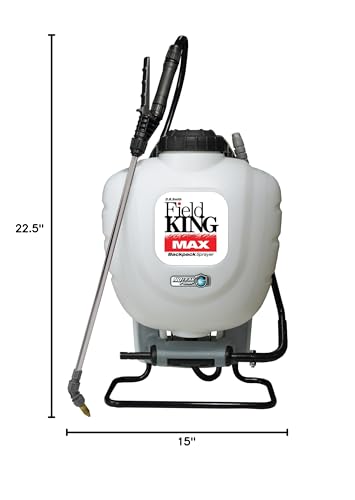 Field King Max 190348 Backpack Sprayer for Professionals Applying Herbicides - style: Stainless Steel Wand Upgrade, Manual