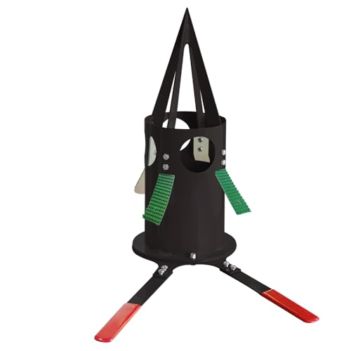 Bulk Bag Unloader for Animal Feed, Grain & Fertilizer | FIBC Big Bag Dispenser | Heavy-Duty, Portable Tool for Farm, Warehouse, Construction - color: Black