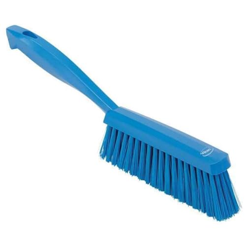 Vikan 45893 Bench Cleaning Brush, Polypropylene/Polyester Medium Bristle Dustpan Brush & Sweeper, 14 Inch, Blue - color: Blue, size: 4589