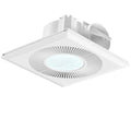Bathroom Exhaust Fan with Light 165CFM Quiet 1.2 Sones | Ventilation Fan with 3CCT 1400lm LED Light Ceiling Cutout 9.84"x9.84" including Expandable Kit for Bathroom Laundry - color: 4000k Pearl White