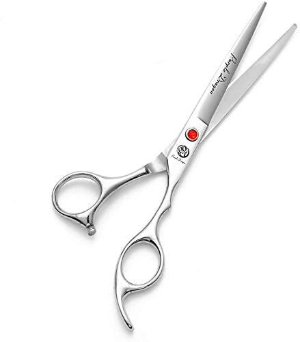 Purple Dragon 7" Sharp Edge Hair Cutting Shears with Bag | Includes Bag, 440C stainless steel, Pet/Puppy/Cat Grooming Scissors, Perfect for Barber or Dog Groomer - size: 7 inch