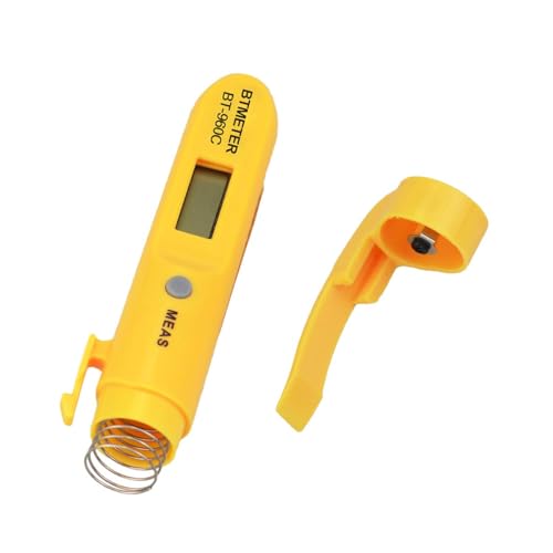 Digital Infrared Thermometer with Pocket Clip - Instant Read Thermometer Non-Contact Compact Temperature Tester for Meat Candy Cooking Food Grill Kitchen BBQ Candy Water-2PACK(NOT for Human Temp)