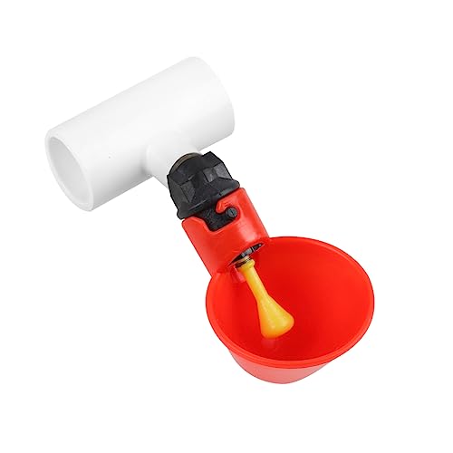 12 Pack Automatic Chicken Waterer Cups, Plastic Chicken Water Feeder Chicken Water Bowls Poultry Water Feeder Kit for Chicks, Duck, Goose, Turkey and Bunny