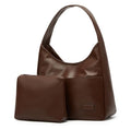 Women Tote Handbags Chic Vegan Leather Tote Bag Purse Stylish Casual Trendy Large Soft Shoulder Bag - color: B-coffee