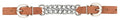 Weaver Leather Harness Leather Double Flat Link Chain Curb Strap - size: 3 1/2-Inch