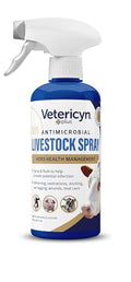 Vetericyn Plus Livestock Utility Spray | Wound Care Spray, Teat Spray, Dermal Cleanser, Safe, Non-Toxic and Antibiotic-Free Formula. 16 ounces