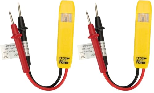 NSi Industries TES-111 Twin Probe Voltage Tester, 80-250 VAC,Neon (Pack of 2) - size: 43.75 cubic inches (Pack of 2)