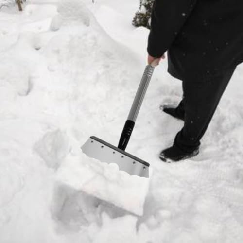 Garden Flat Shovel - Floor Scraper，Multifunctional Heavy Duty Weed Scraper | Adjustable Stainless Steel handle garden spade forlawn edging, digging, snow & ice removal, durable outdoor scraper tool