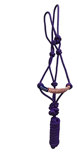 Majestic Ally Poly Braided Patriotic Nose Poly Rope Halter and 10' Matching Lead - color: Purple