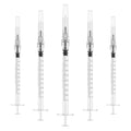 1mL/cc Disposable Luer Lock Syringe 27G 1/2 inch for Lab Use, Individually Wrapped, Pack of 50 - style: 1ml-27G-0.5" (Luer Lock)