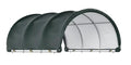 Polar Aurora 12'x12' Corral Shelter, Heavy Duty Round Style Canopy, Waterproof and UV Treated Canvas Cover, Easy Assembly Stable and Agricultural Storage and Shade Shed Kit for Livestock, Green - size: 12x12 FT