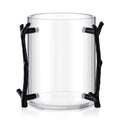 Dingion Judaica Hand Washing Cup for Netilat Yadayim,Black Handle | Clear Acrylic Judaica Hand Washing Cup Stable Dual Black Handles 5 Inch Netilat Yadayim Cup Traditional Jewish Ritual Kohanim - color: Black Handle