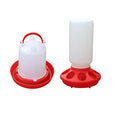 DoubleWood Feeder & Waterer Combo Chicken Chick Poultry Plastic Container, Chick Waterer Set Perfect for Chicks, Quail, and Ducks