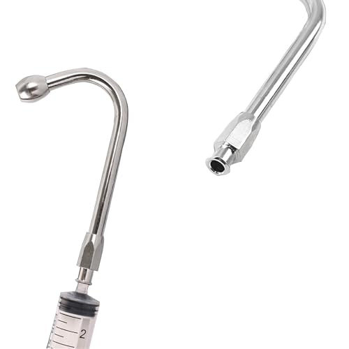 2Pcs Drench Nozzle Syringe Nozzle Drenching Livestock Sheep Cattle Goats Feeding Canula Olive Tip
