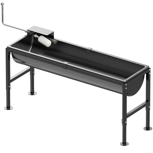 Automatic Livestock Water Trough 11 Gallon | Automatic Water Dispenser with Float Valve, Easy to Assemble, Feeding Horse, Sheep, Cattle, Pig and Dog in Farm - size: 1 PC