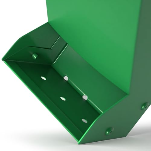 2 Packs Hay Feeder Rabbit, Metal Small Animal Feeder with Lid & Mesh Bottom, 3.1 Inch 1 LBS Capacity, Gravity Food Dispenser for Guinea Pigs Chinchillas, Cage or Outdoor Use, Green - size: 3.1 Inch (2Pcs)