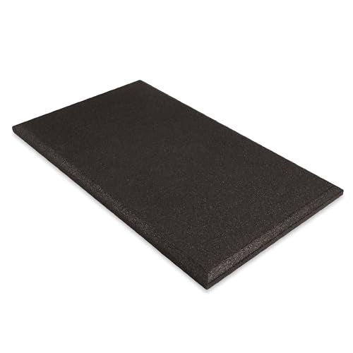 Heavy Duty Commercial Grade Rubber Playground Safety Mat - Playground Protection Mat for Swings and Slides - 54" Long X 32" Wide x 2" Thick (Brown) - color: Brown