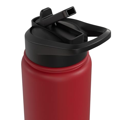 Dabbing Goat Funny Farm Animal Kids Retro Sunset Cool Stainless Steel Insulated Water Bottle - color: Red