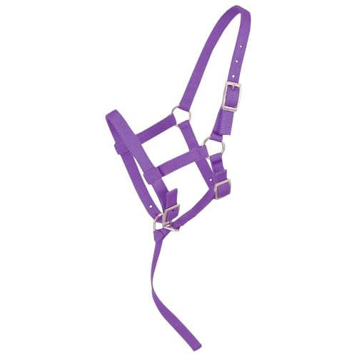 Tough1 Adjustable Halter - color: Purple, size: Weanling
