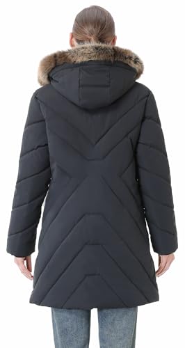 Women's Winter Coat Long Puffer Jacket - Waterproof Warm Thickened Snow Coat for Women - color: Darkgrey, size: 3X-Large