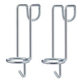 2 Pack Horse Water Bucket Hooks, Heavy Duty Metal Horse Bucket Hooks, Portable Rust Resistant Horse Stall Bucket Holder Over Fence No Drill Stable Hanging Design