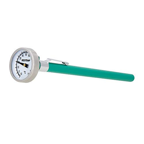 K79-7 Pocket Thermometer, Waterproof, 5" Stem, 1" Dial (-10 to 110 Celsius) - size: -10 to 110 Celsius