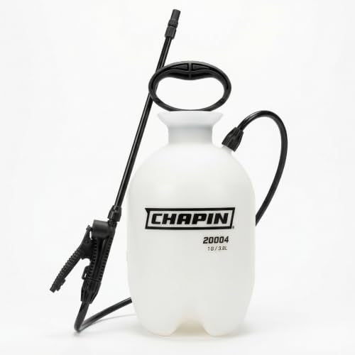 CHAPIN 1-Gallon Pump Sprayer, Easy Use for Home & Garden | Durable lightweight tank; ideal for weed control, plant care and cleaning with adjustable nozzle, long hose and easy pump - size: 1 Gallon Sprayer