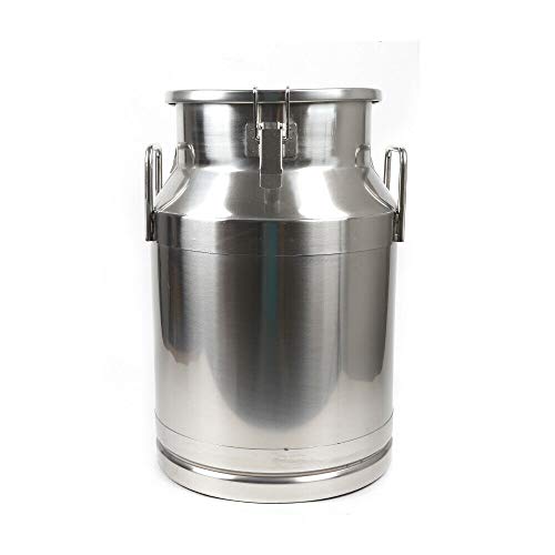 30L/7.92Gal Milk Cans-Stainless Steel Milk Transport Barrels Pail Milk Bucket Jug Oil Barrel Wine Barrel Canister Silicone Seal Barrel - size: 30L
