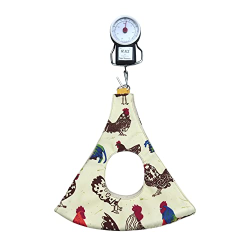 Chicken Holder Sling with Weight Scale for Roosters Hen Cock Poultry Weighing Scale