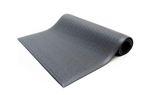 Bertech Anti-Fatigue Floor Mat, 2 Feet x 3 Feet x 3/8 Inch Thick, Textured Pattern Top, Bevelled on All Sides, Black, Made in USA - size: 36"L x 24"W x 0.4"Th, style: Textured Pattern