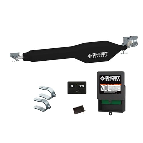 Ghost Controls Heavy-Duty Automatic Gate Opener Kit for Swing Gates with Long-Range Gate Opener Remote - Model TSS1 - size: Single Swing Gate Opener