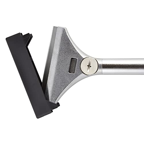 QEP 62920 4 in. Floor and Wall Razor Scraper with 5.25 in. Handle and Stainless Steel Blade - size: 4" x 13.5"