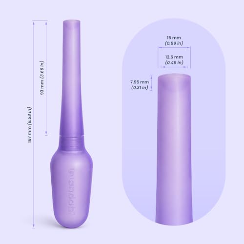 Wandah - Reusable Vaginal Cream Applicator for Women - Soft Medical-Grade Silicone, for Generic Estradiol, Estrace, and Premarin Vaginal Cream. Made in Maine, USA.