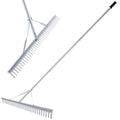 36 Inch Aluminum Landscape Rake | Garden Rake, Heavy Duty, Metal Construction, Loosening Soil - style: 36 Inch Landscape Rake