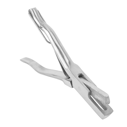 YOUTHINK Stainless Steel U Shape Ear Notcher Ear Tag Pincer Applicator Tool with Ergonomic Handle for Farm Goats Cattle Sheep Livestock Management