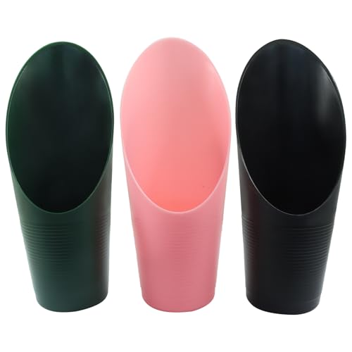 3 Pcs Bonsai Soil Scoops Plastic Garden Shovels, Colorful | Mini Potting Scoops, For Plant Succulent, Lightweight and Stable Design, For Easy Gardening and Transplanting Tasks