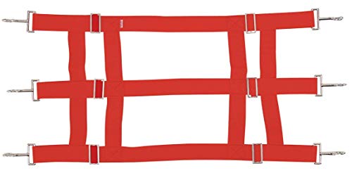 Premium Nylon Stall Guard for Horses (Red) - color: Red