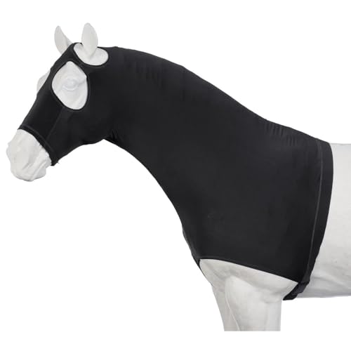 Tough 1 Spandex Mane Stay Hood - color: Black, size: Medium