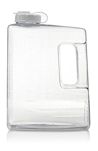 Arrow 1 Gallon Jug for Cold Drinks - Clear View Plastic Refrigerator Bottle with Cap & Easy-Pour Spout - Graduated Markings - Ideal for Water, Iced Tea, Juice & Milk - BPA Free - Made in USA - size: 1 Gallon (Pack of 1)