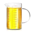 WhiteRhino Glass Measuring Cup,34oz/4Cup/1000ml Liquid Measuring Cups, Measuring Cup With Handle and V-Shaped Spout, Glass Beaker with Three Scales (OZ, Cup, ML), Dishwasher/Freezer/Microwave Safe - color: 4 Cup / 1000ml / 34oz - Glass