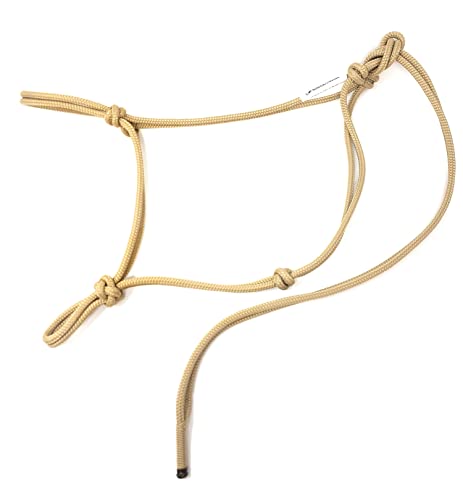 Soft 2 Knot Horse Halter - color: Beige, size: Large