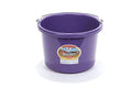Little Giant® Plastic Animal Feed Bucket | Round Plastic Feed Bucket with Metal Handle | Made in USA | 8 Quarts | Purple - color: Purple