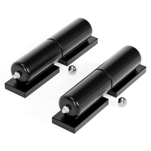 7 in Heavy Duty Barrel Gate Hinges,Steel Gate Door Hinges 900lbs Capacity for Swing Door, Trailer Ramp, Metal Driveway Gate Drive,Fence Gate, Weld On Install Barrel Hinges, 2 Pack - size: 7in