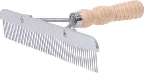 Weaver Leather Blunt Tooth Comb with Wood Handle and Stainless Steel Replacement Blade - style: Blunt Tooth