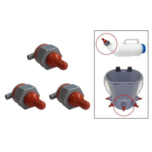 Goat Milk Drinking Nipples Soft Rubber Pacifiers for Nursing Replacement Small Animal Milk Drink Nipples for Piglet Sheep Dog, Style 2