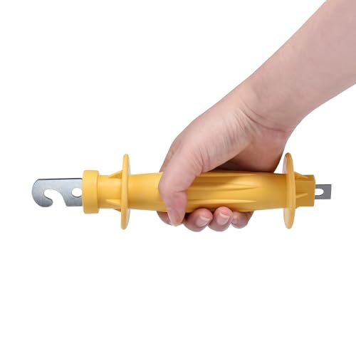 3 Pcs Electric Fence Spring Gate Handle, Yellow | Electric Fence Heavy Duty Gate Handle