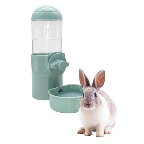Tfwadmx Rabbit Watter Bottle 17oz Dispenser No Drip Small Animal Cage Water Feeder Bowl Hanging Guinea Pig Automatic Water for Bunny Chinchilla Hedgehog Ferret (Blue) - color: Blue Watere 1pcs